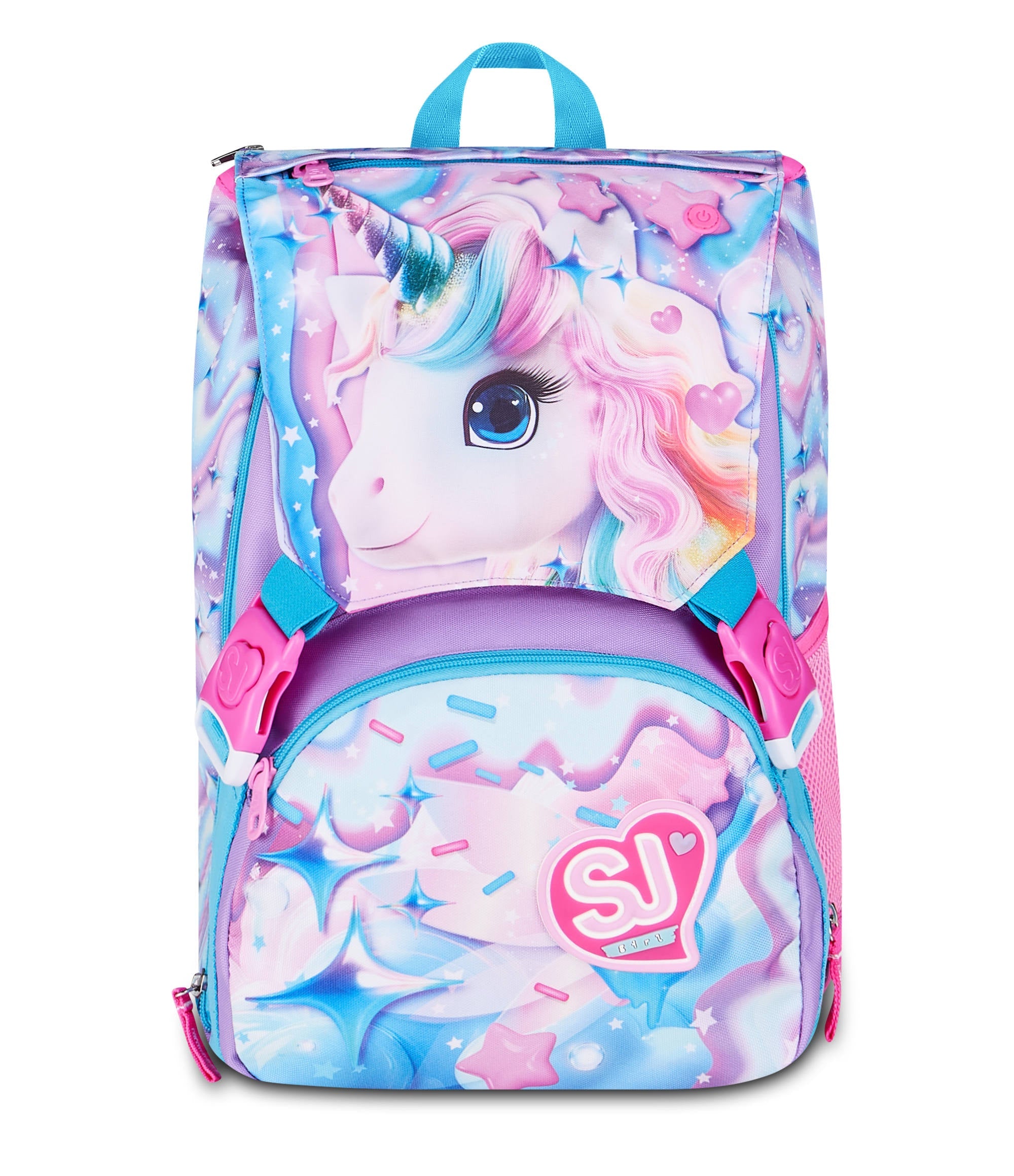 SJ Gang Zaino Estensibile Big Glow Led Unicorn Girl