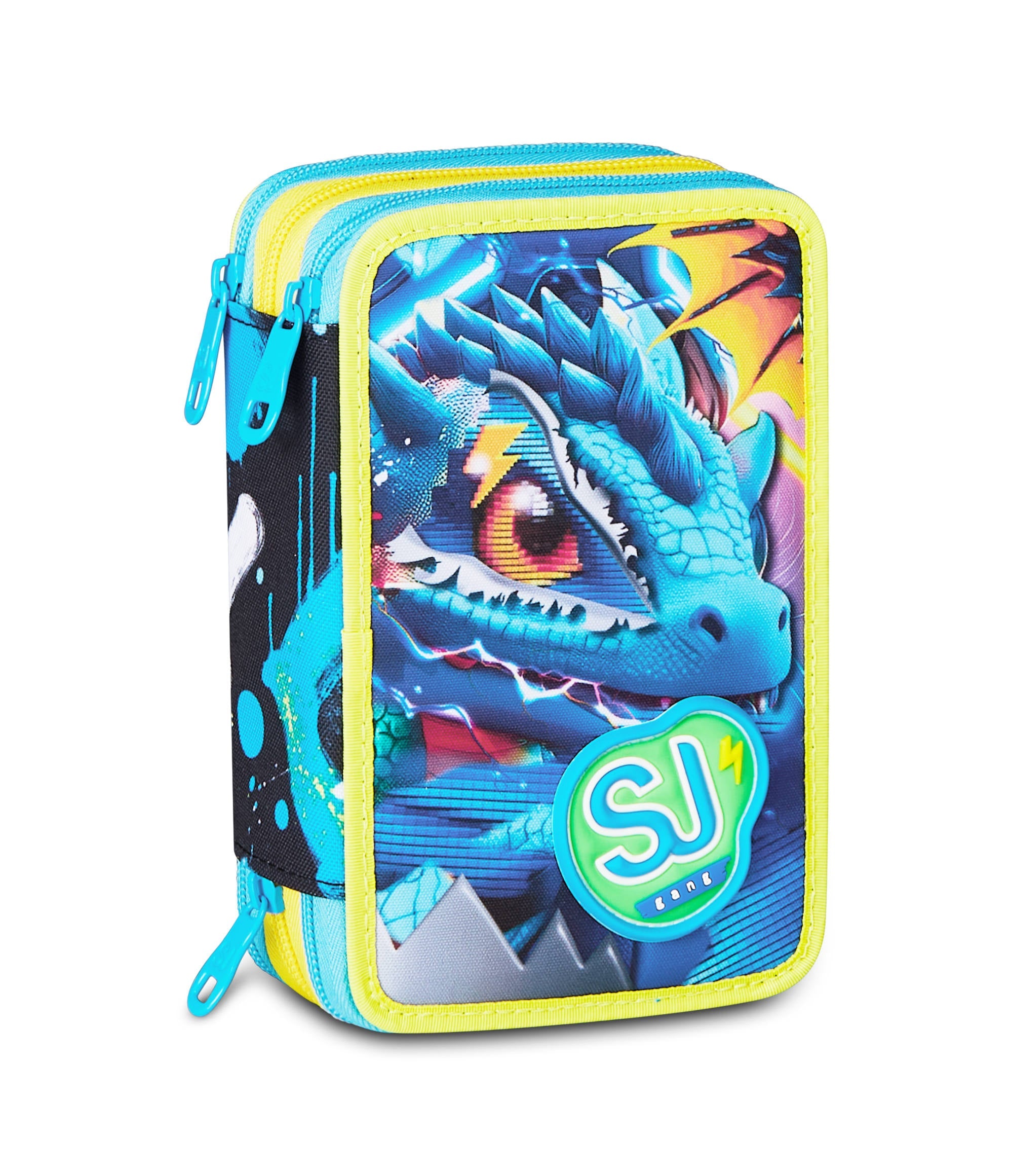 SJ Gang Astuccio 3 Zip Metal Dragon Boy