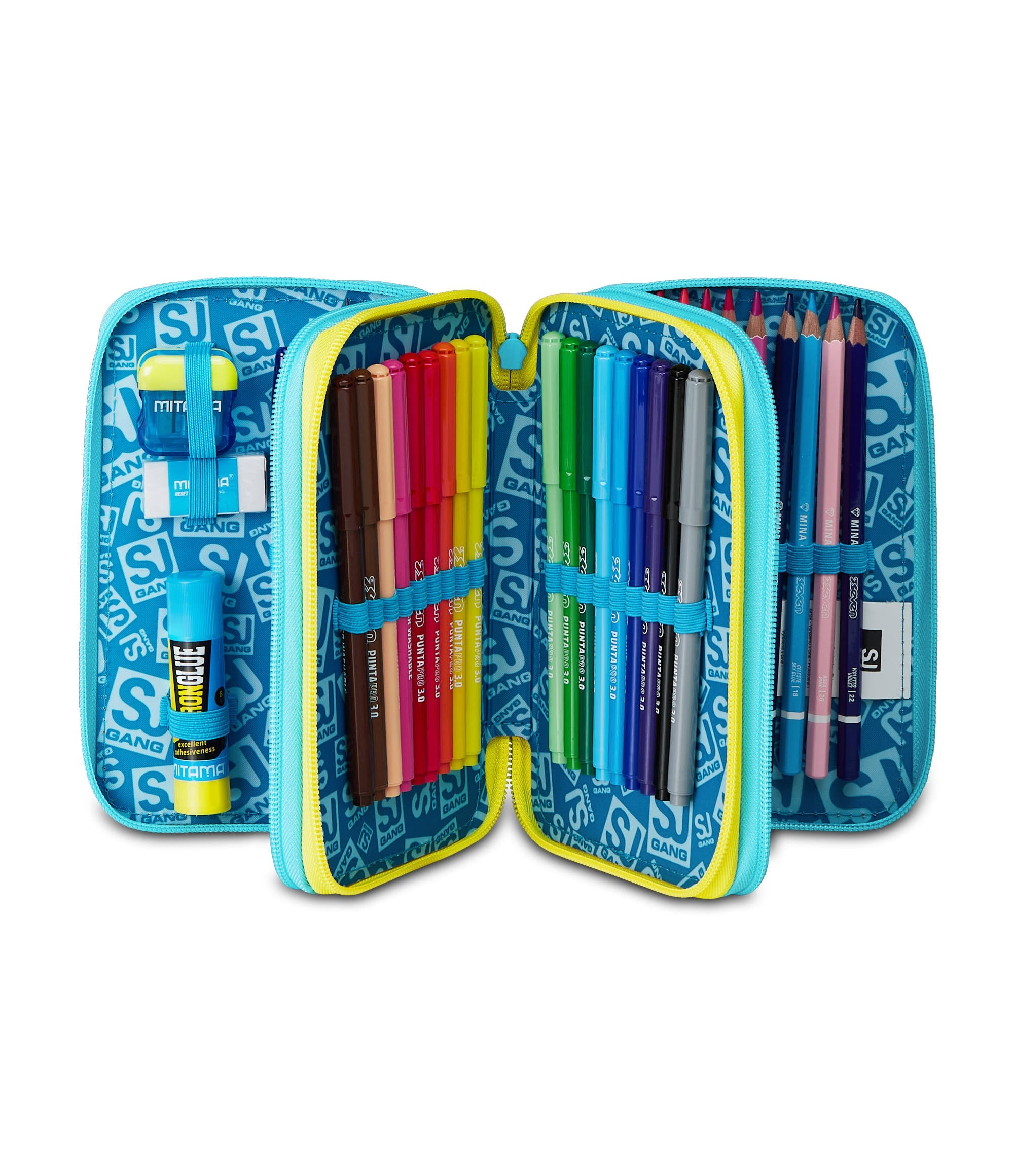 SJ Gang Astuccio 3 Zip Metal Dragon Boy