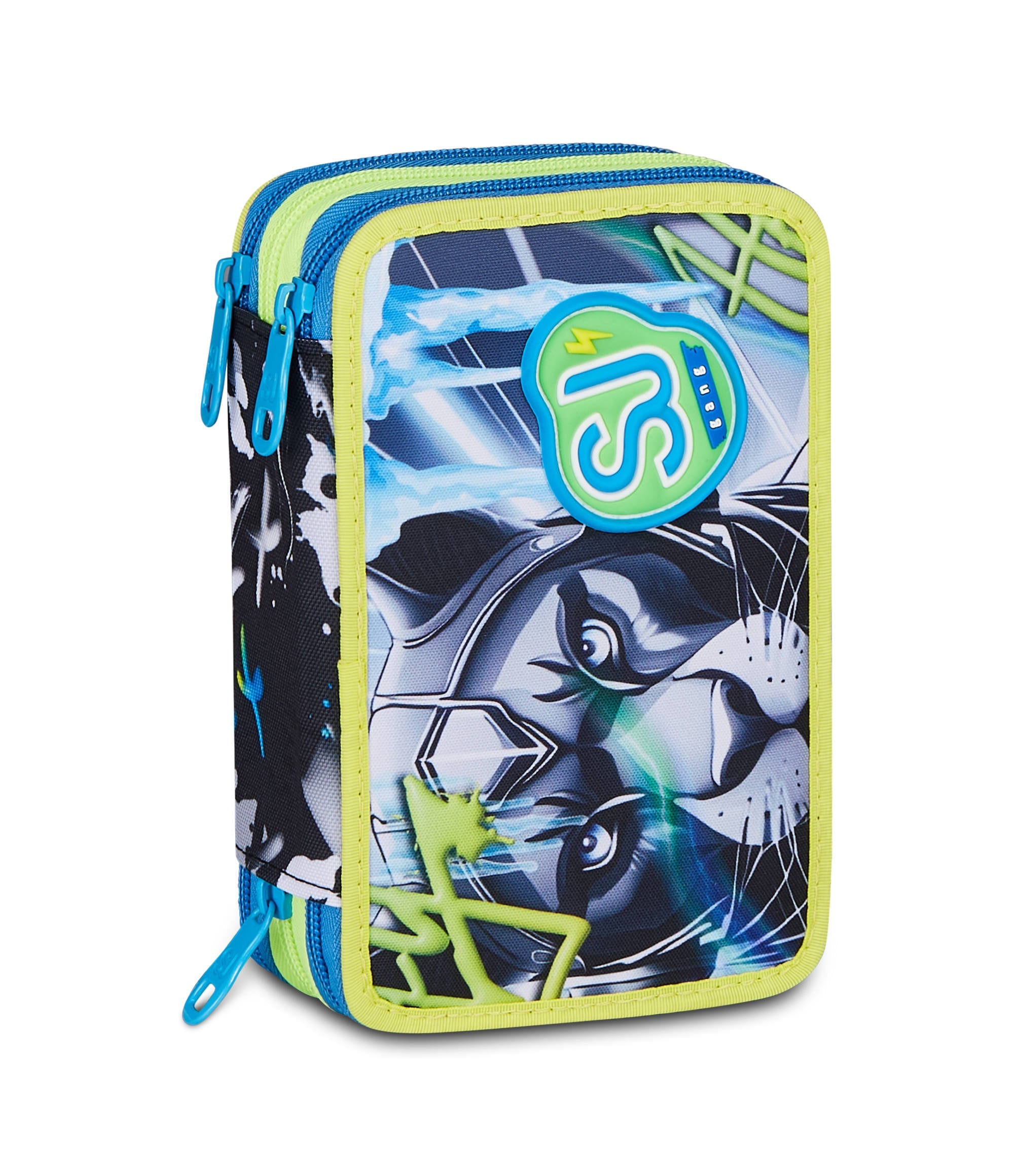 SJ Gang Astuccio 3 Zip Glace Panther Boy