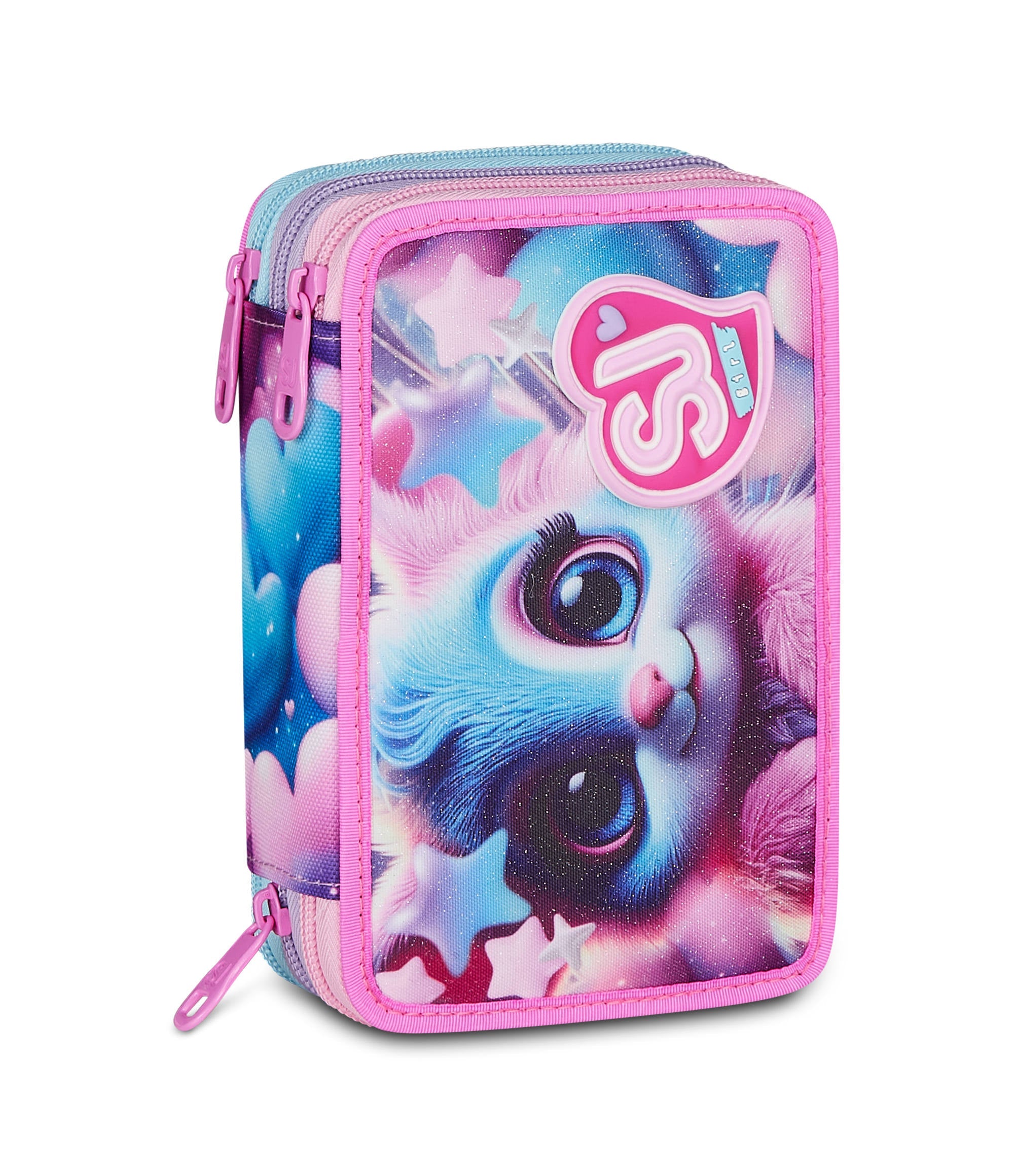 SJ Gang Astuccio 3 Zip Magical Fantasy Girl