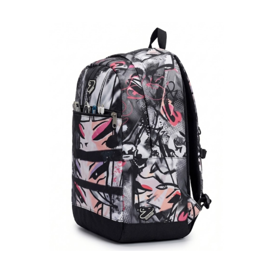 Seven Zaino Scuola Sdoppiabile Dual Shadefull Girl – Grigio e Viola – 32 Litri con Tasca PC e Schienale 3D