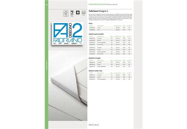 Album da Disegno Fabriano F2 33x48 cm – 10 Fogli