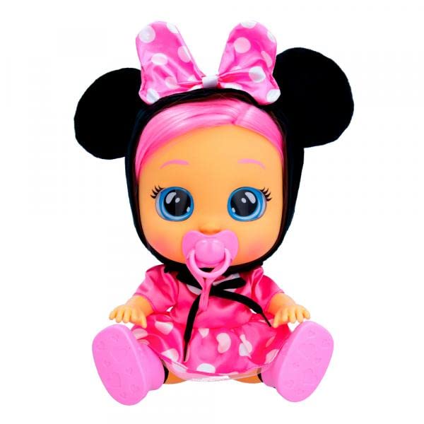 Cry Babies Dressy Minnie Bambola Interattiva con Lacrime Vere