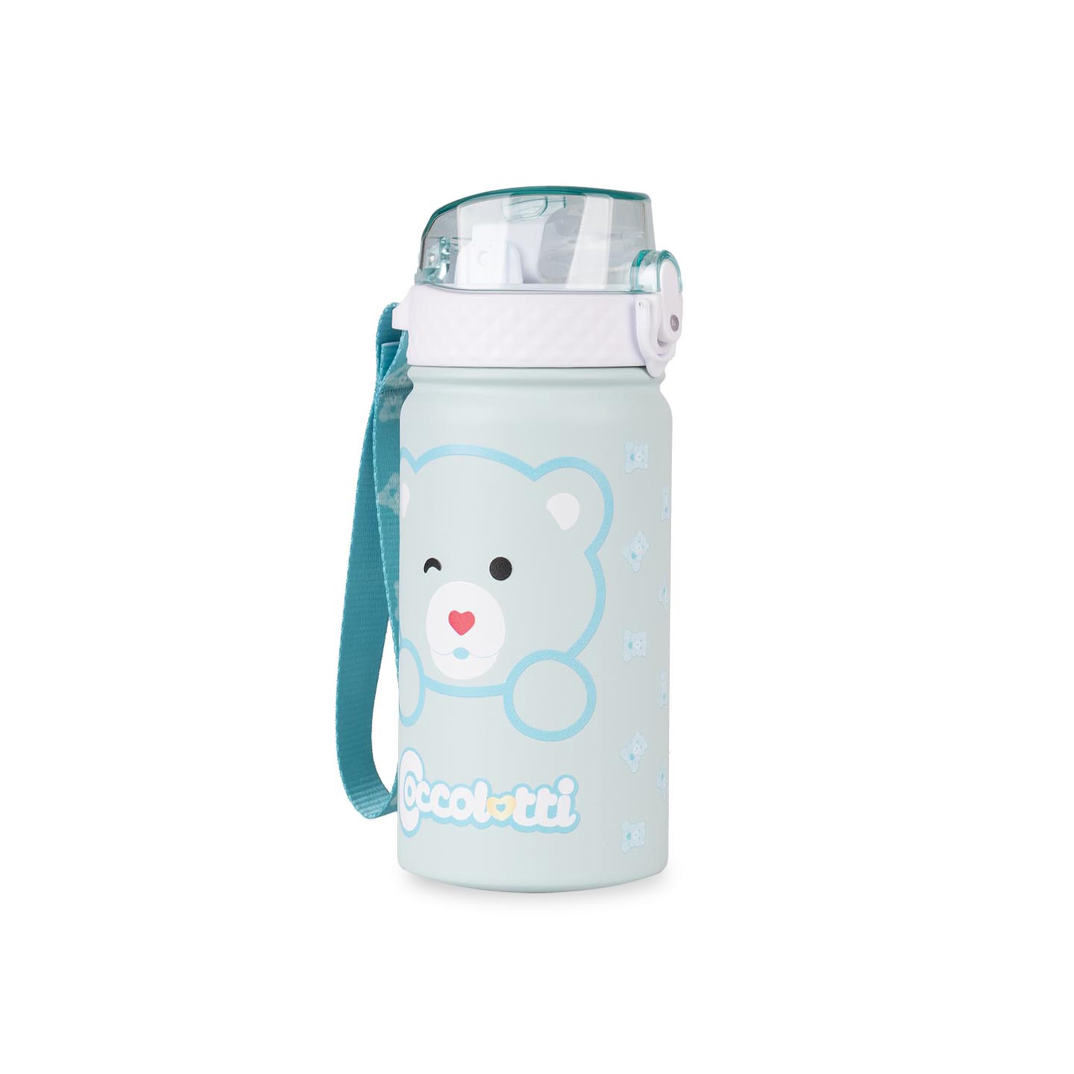 Colourbook Coccolotti – Borraccia Termica 400 ml | Acciaio Inox Doppia Parete | Beccuccio Silicone | Caldo/Freddo 12h