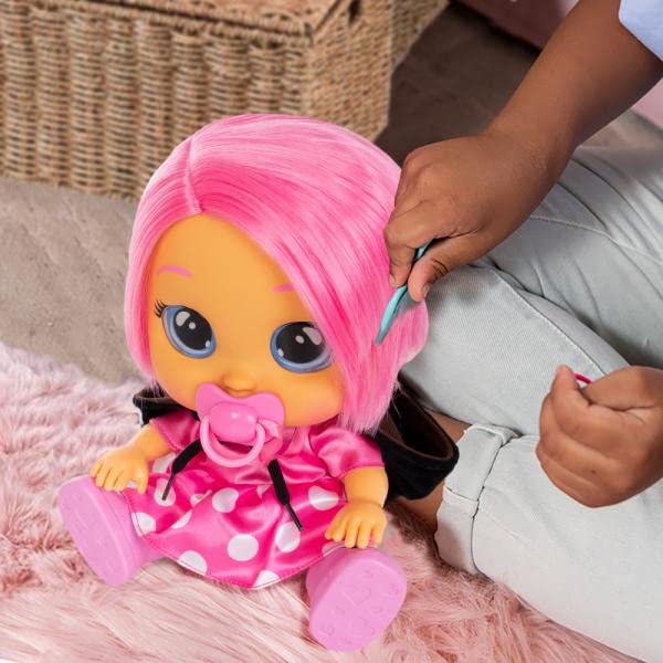 Cry Babies Dressy Minnie Bambola Interattiva con Lacrime Vere