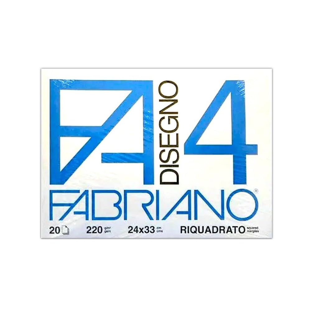 Fabriano Album da Disegno Liscio 24x33 cm – Carta 220g/m² | Scuola e Arte