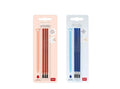 Legami - Set 2 Confezioni Ricariche Penna Cancellabile (3 refill blu + 3 refill rosso)