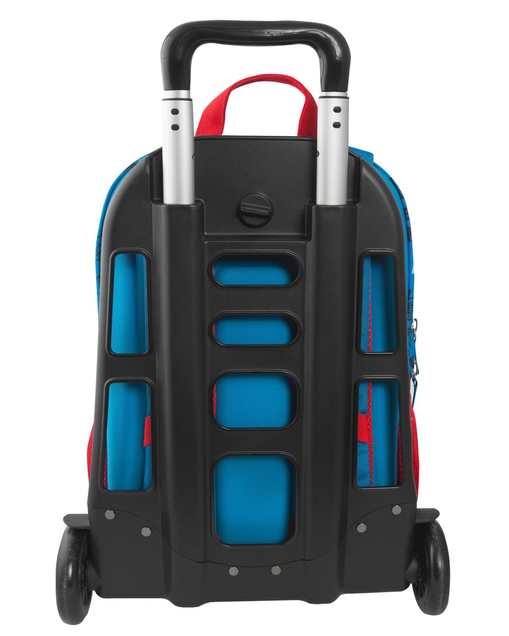 Zaino Trolley Super Mario – Manico e Spallacci Staccabili, 36x23x47 cm | Scuola