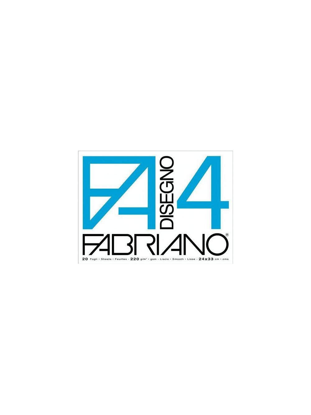 Fabriano – Album da Disegno F4 24x33 cm Riquadrati | Carta FSC | Scuola e Arte