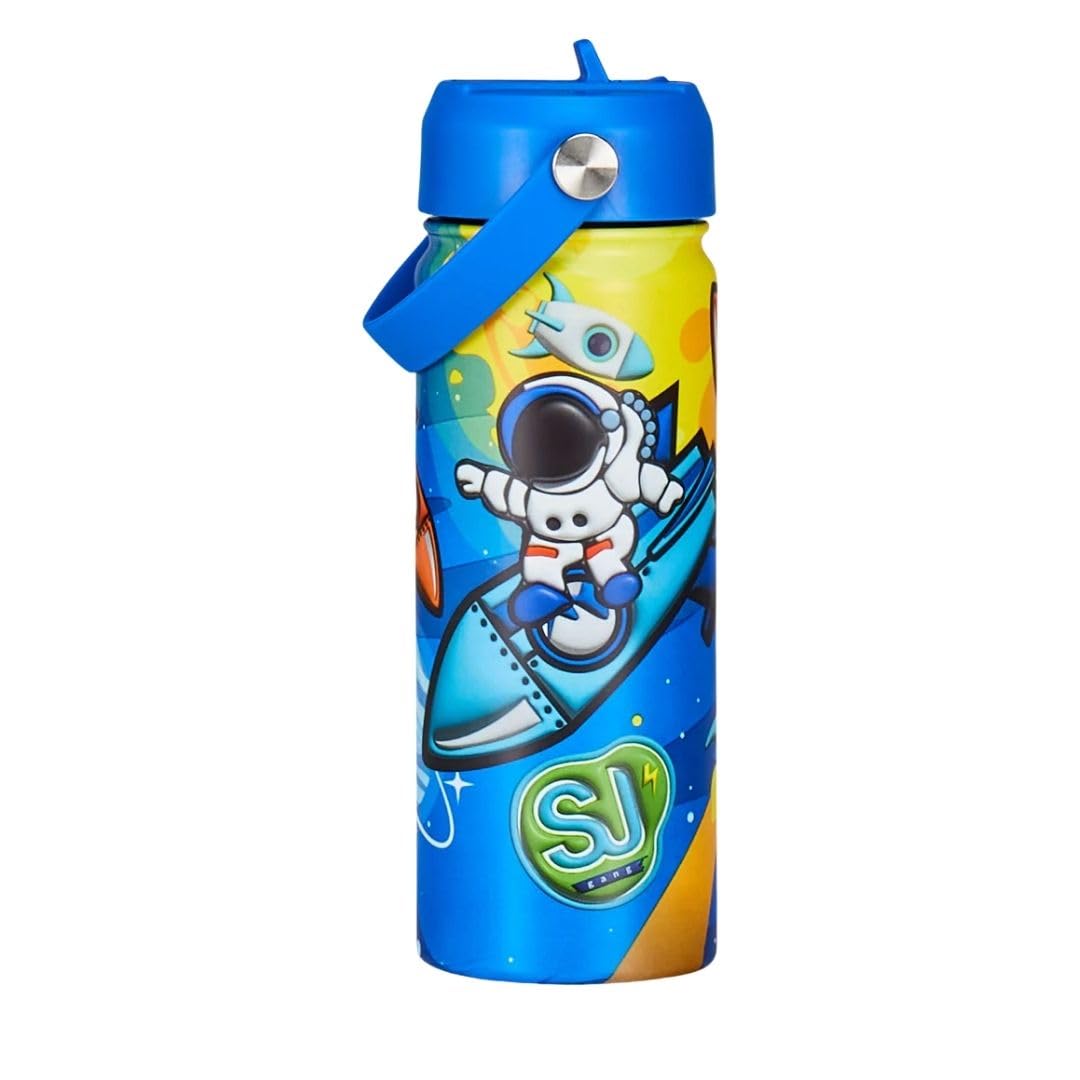 SJ Gang – Borraccia Termica 500 ml Astronauta Spazio | Acciaio Inox BPA Free | Caldo 12h / Freddo 24h | Scuola e Sport