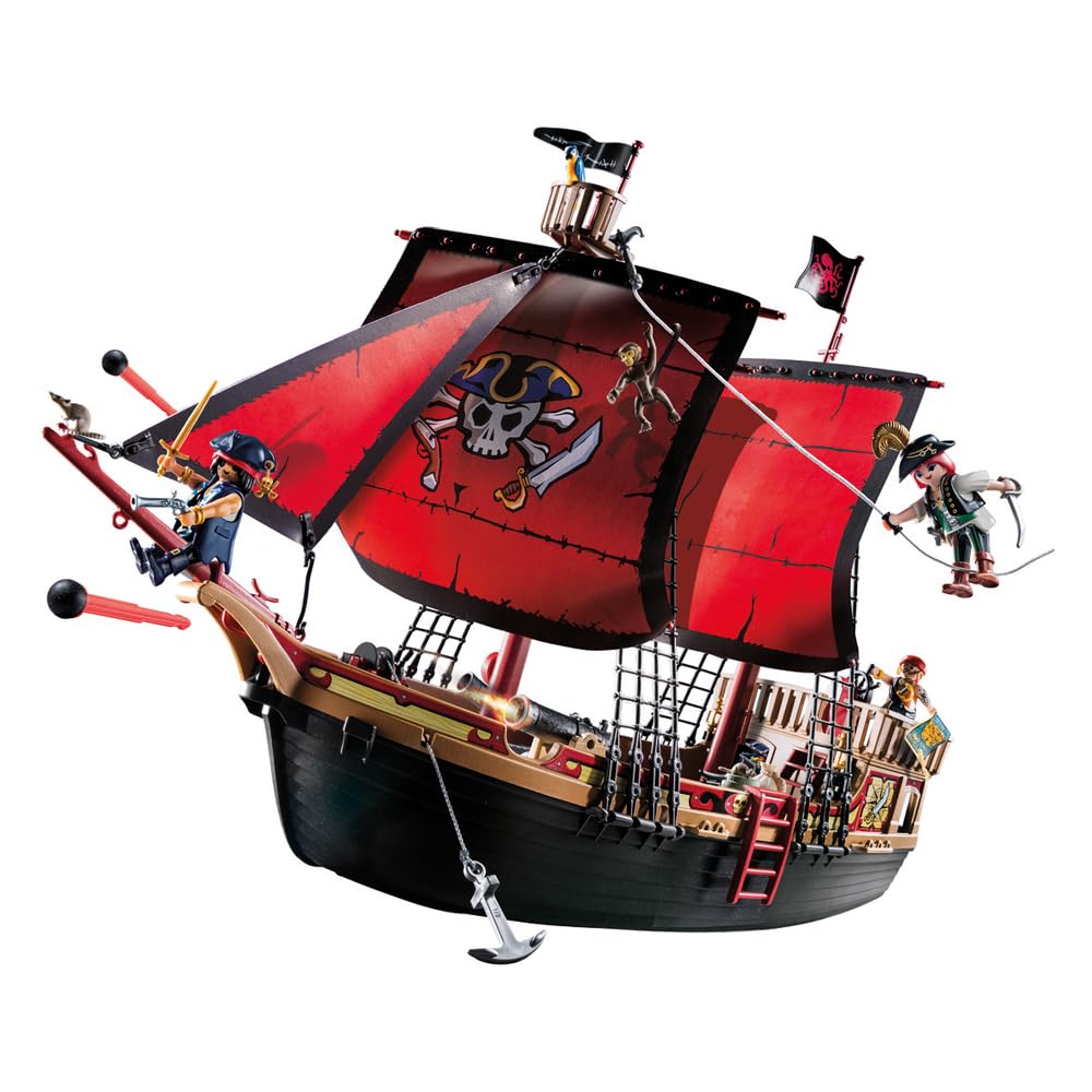 Playmobil 70411 Nave Pirata Grande Galleggiante con Cannone – Dai 4 Anni