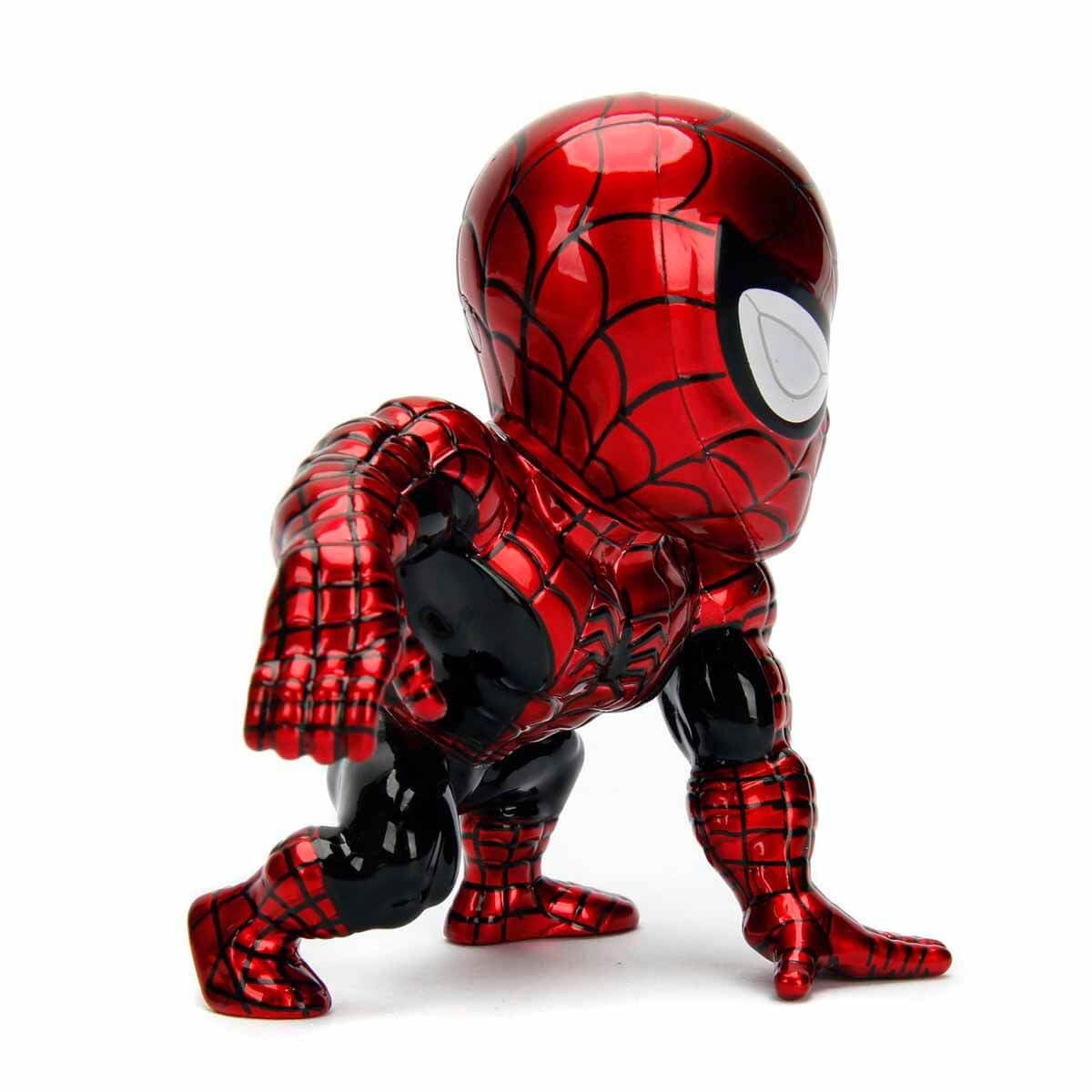 Jada Toys Marvel Superior Spider-Man – Personaggio Die-Cast 10 cm, Rosso/Blu Metallizzato