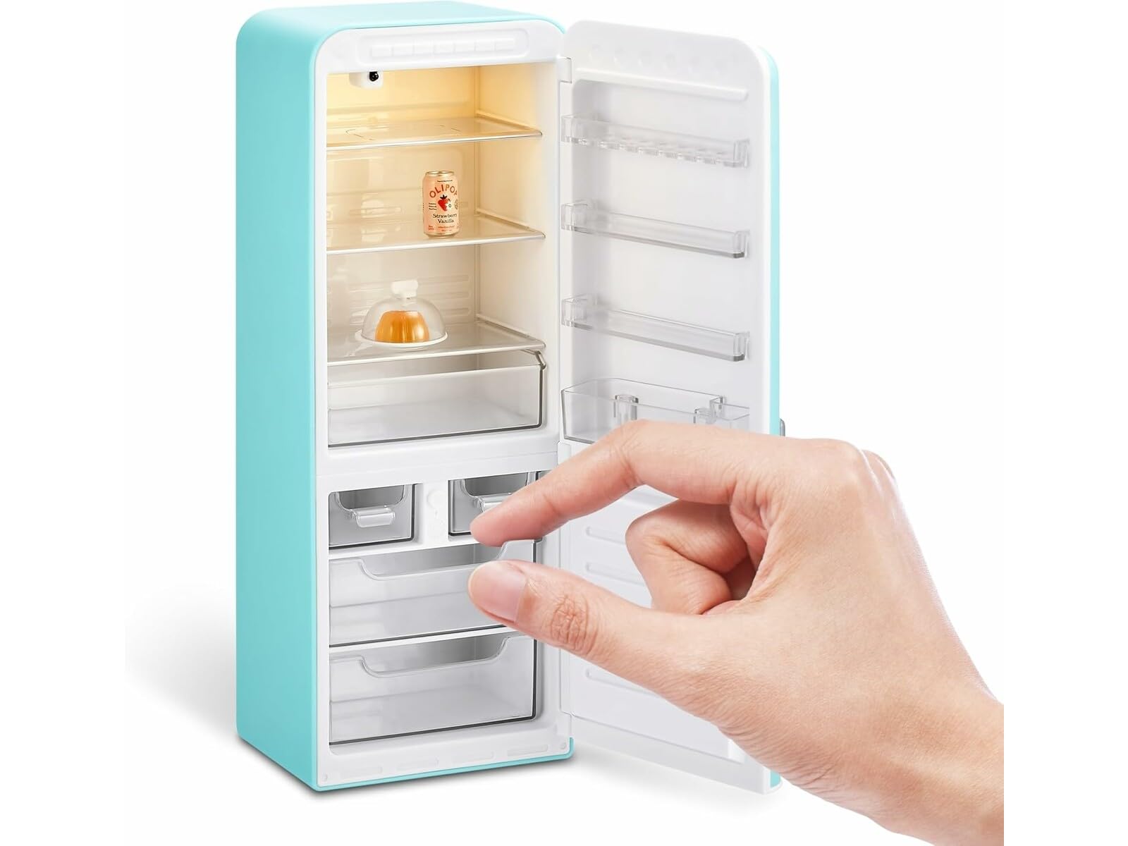 ZURU Mini Brands Frigorifero Sorpresa Serie 1 – Con Luce UV e 2 Miniature Esclusive