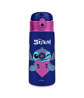 Borraccia Termica Seven Lilo & Stitch 460 ml Blu Fucsia con Cannuccia – Acciaio Inox BPA Free | Caldo 12h Freddo 24h