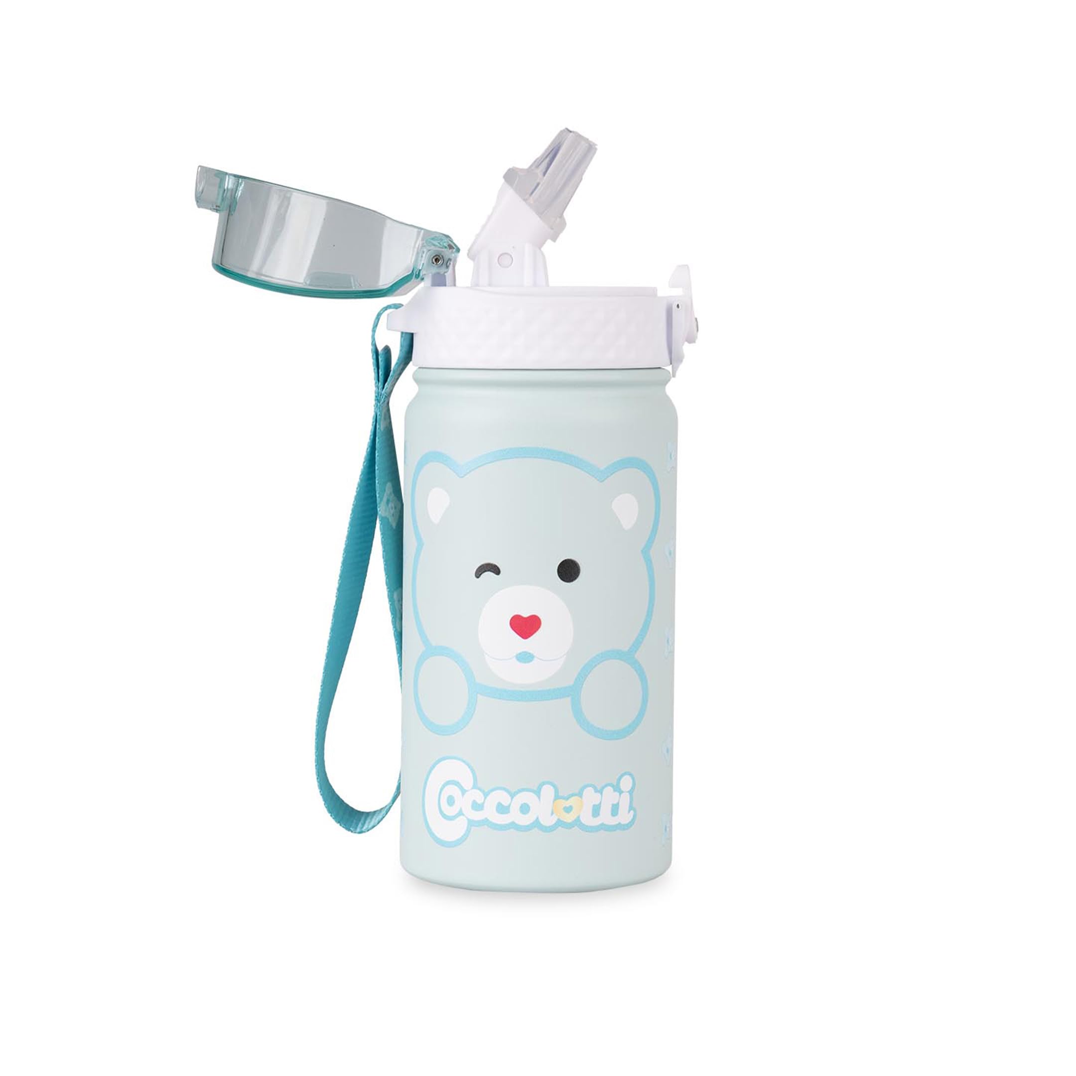 Colourbook Coccolotti – Borraccia Termica 400 ml | Acciaio Inox Doppia Parete | Beccuccio Silicone | Caldo/Freddo 12h