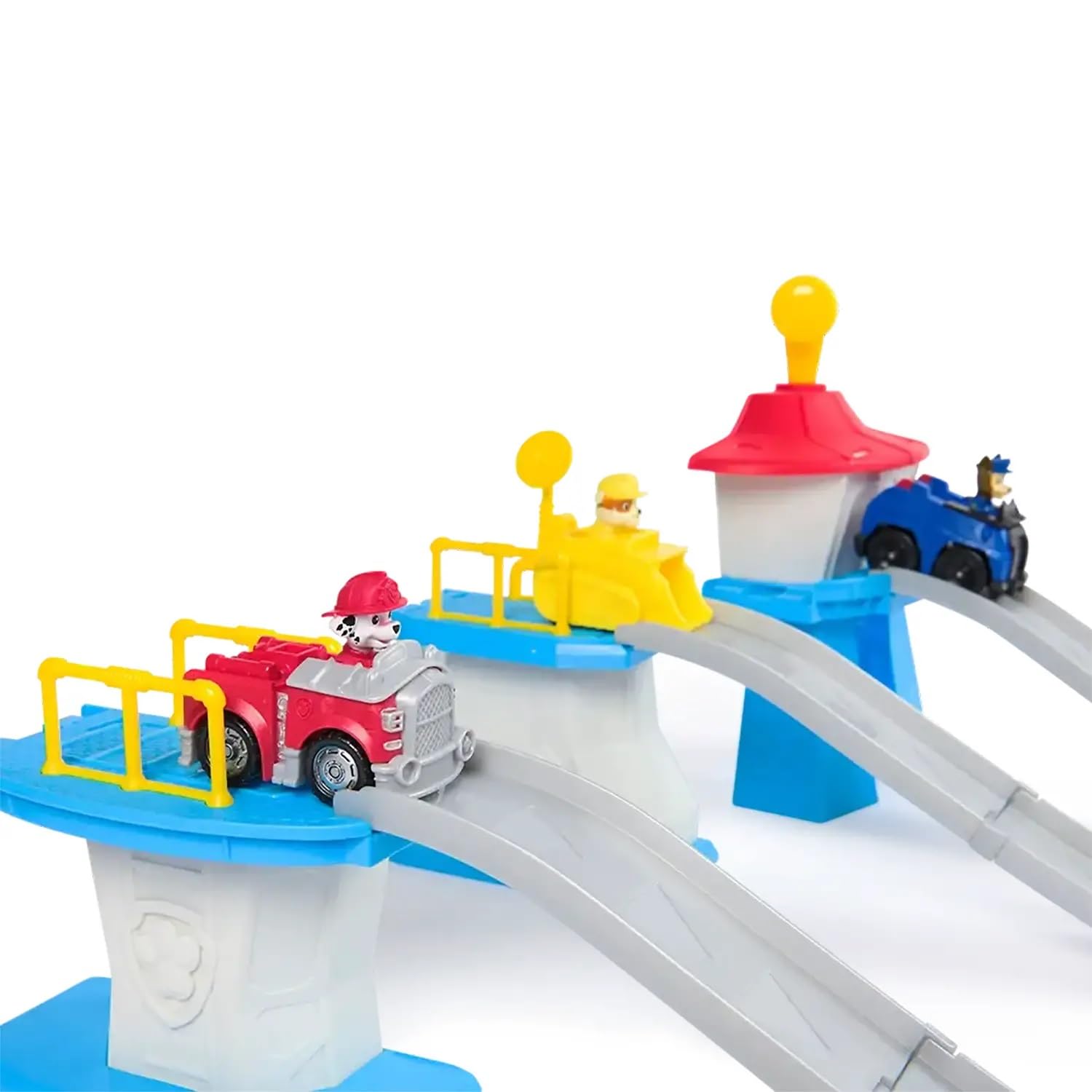 Paw Patrol Quartier Generale – Deluxe Mini Tower Track con Chase, Marshall e Rubble | Dai 2 Anni