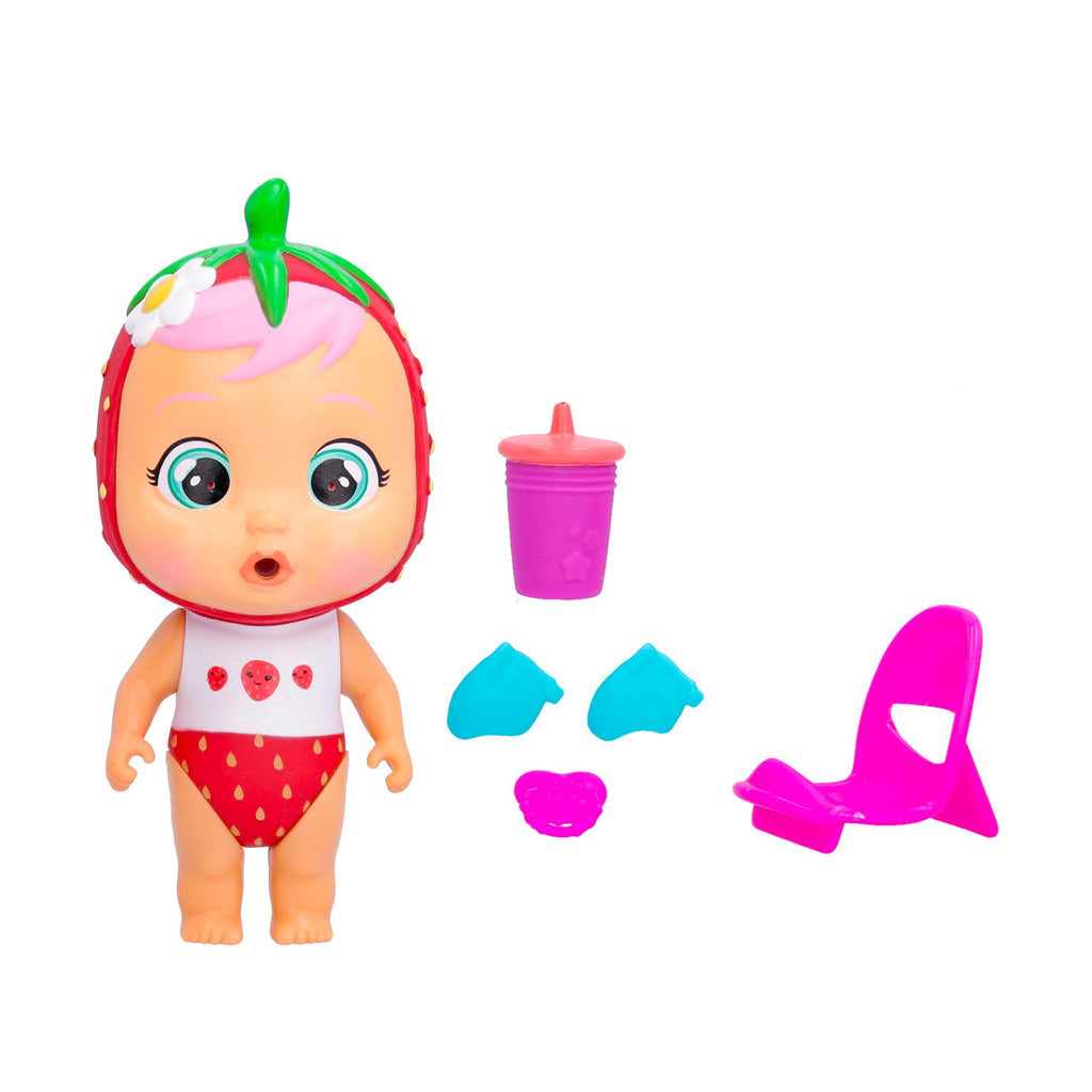Cry Babies Magic Tears Beach Babies – Ella Da Collezione con Costume, 4 Accessori e Lacrime Vere | Dai 3 Anni