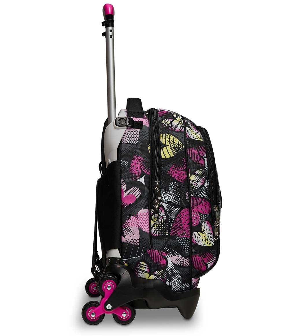 Seven Trolley Scuola Jack 3 Ruote – Multicolore – 37x51x27 cm
