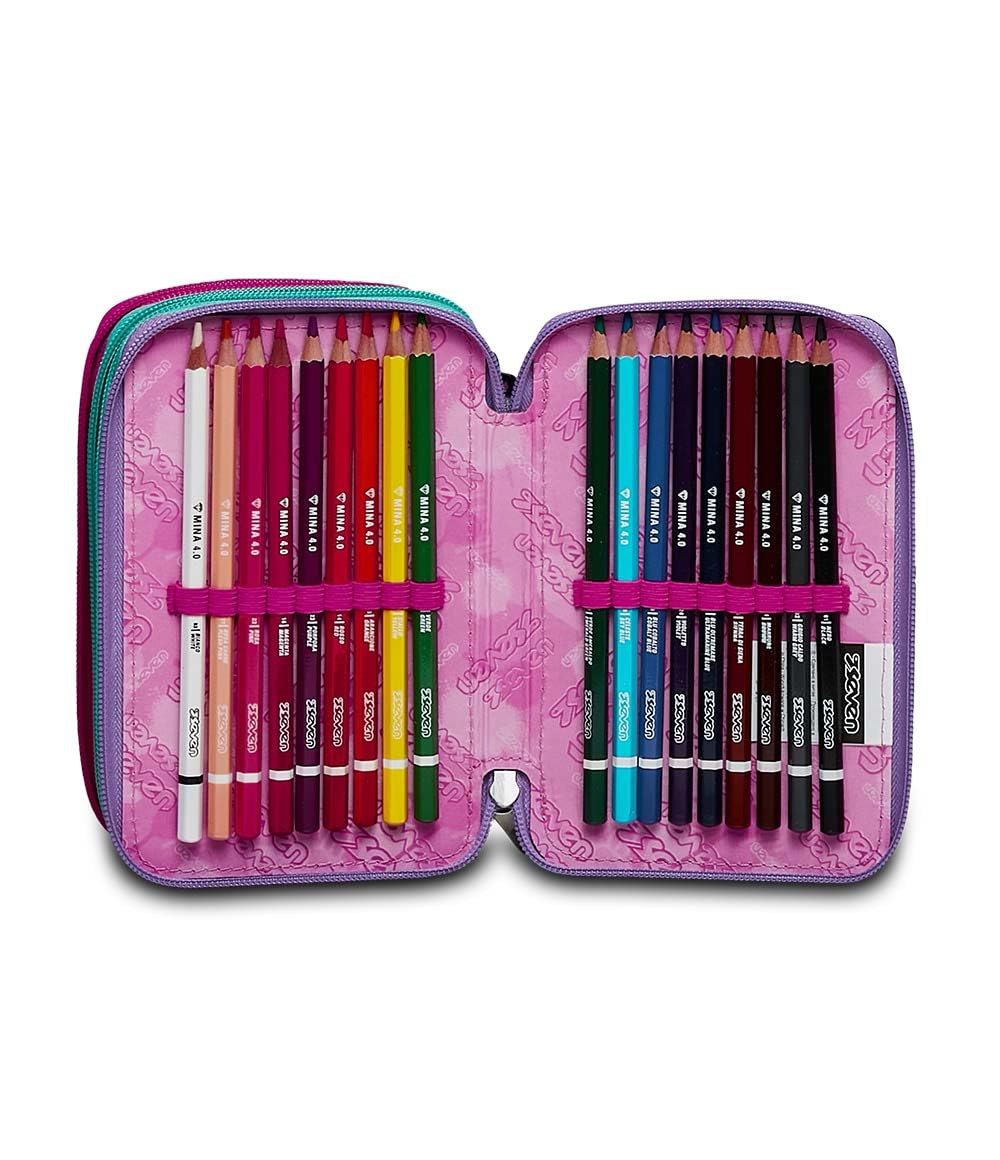Astuccio Seven 3 Zip a Tre Scomparti | Scuola