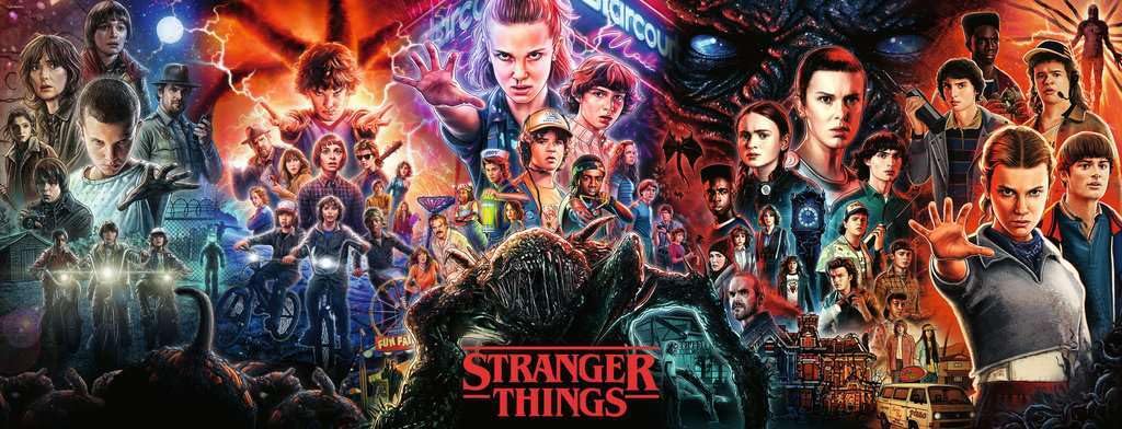 Puzzle Ravensburger Stranger Things Panoramico 1000 Pezzi – Dai 12 Anni
