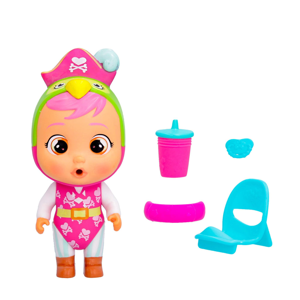 Cry Babies Magic Tears Tropical Beach Babies – Lora Da Collezione con Costume, 4 Accessori e Lacrime Dorate | Dai 3 Anni