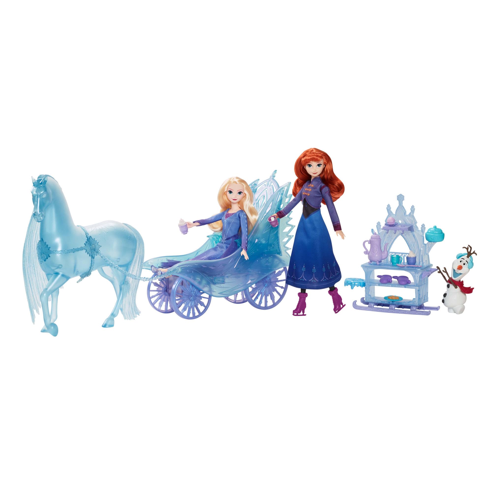 Mattel Disney Frozen Elsa Bambola con Nokk e Carrozza – JBG56
