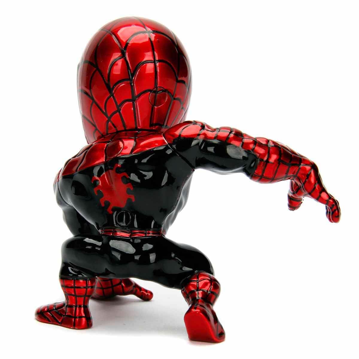 Jada Toys Marvel Superior Spider-Man – Personaggio Die-Cast 10 cm, Rosso/Blu Metallizzato