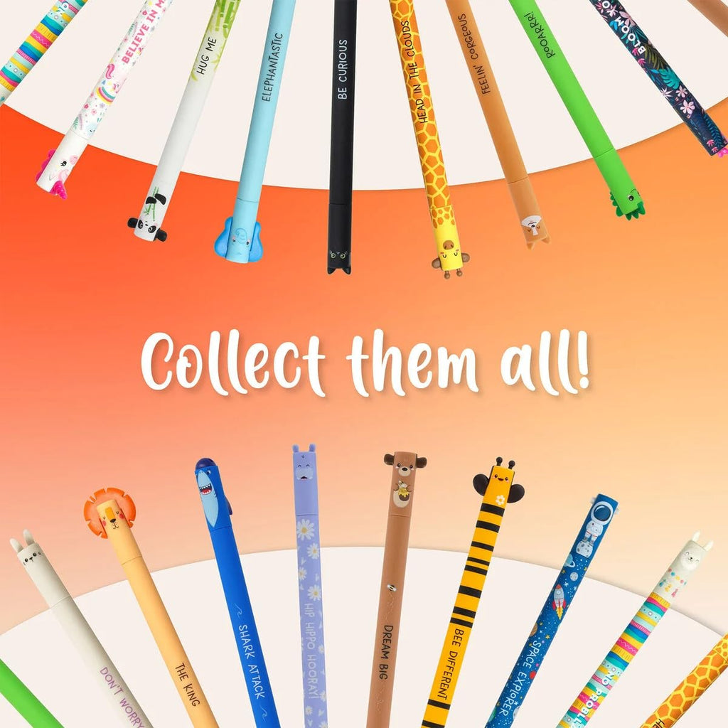 Legami Refill Penna Cancellabile, Inchiostro Blu, 3 Pezzi, 13 cm, Set di 2 Confezioni