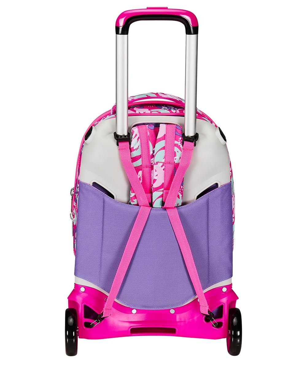 Trolley SJ Gang New Tech Cuccioli Rosa – Zaino con Carrello | Scuola