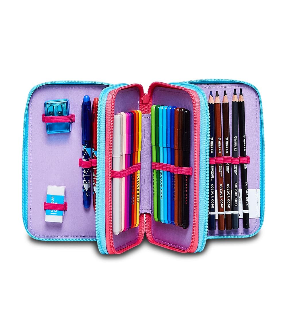 Astuccio Seven 3 Scomparti Lilo & Stitch My Alien Pal – Completo di Cancelleria | Scuola