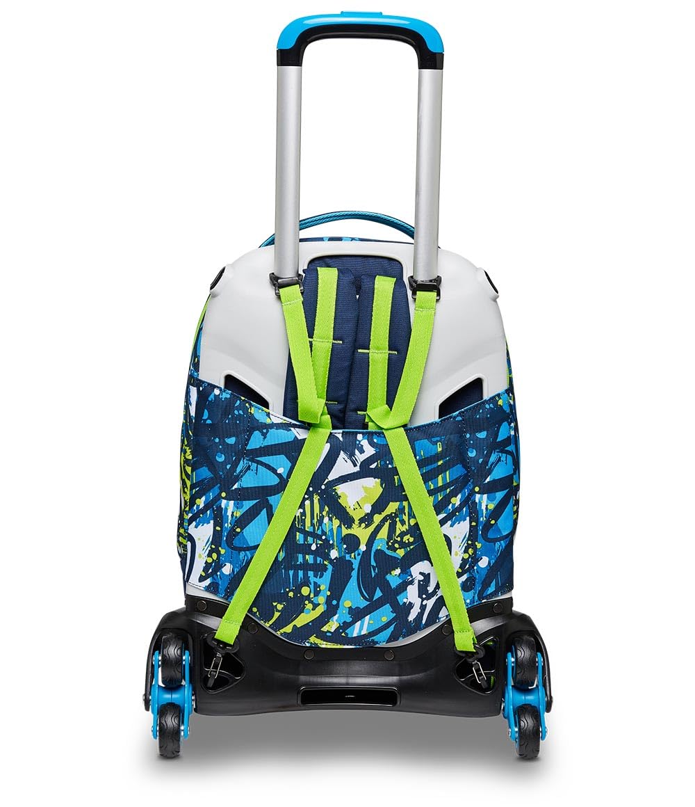 SJ Gang Style Jam Gang Jack 3WD Trolley Scuola Verde Acido 34L – 3 Utilizzi