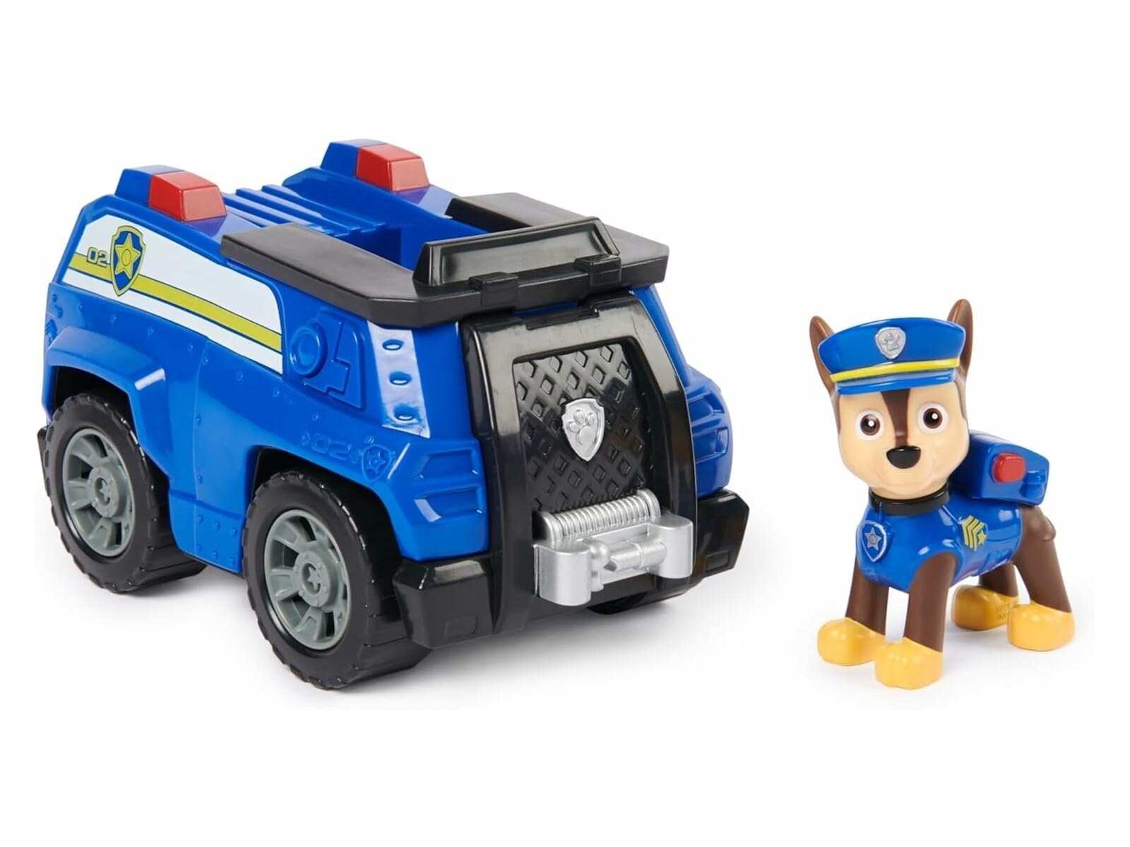 Paw Patrol Auto di Pattuglia di Chase con Action Figure – Dai 3 Anni
