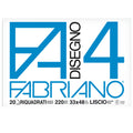 Fabriano Album da Disegno 4 Liscio Riquadrato 33x48 cm – 220 g/m², 20 Fogli