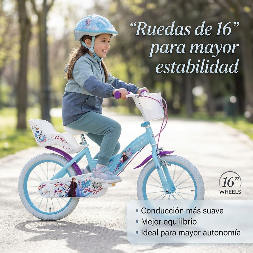 Bicicletta Disney Frozen 16 TOIMSA Huffy – Bambini 5-8 Anni, Struttura Acciaio
