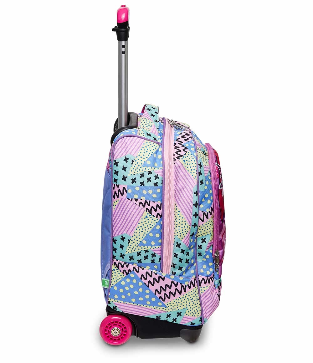 SJ Gang Style Jam Gang Trolley Scuola Rosa Bambine e Ragazze 33L con Crossover System