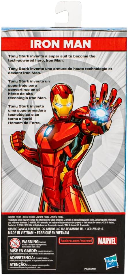 Marvel Iron Man – Action Figure Articolata 25 cm | Supereroe da Collezione | Idea Regalo