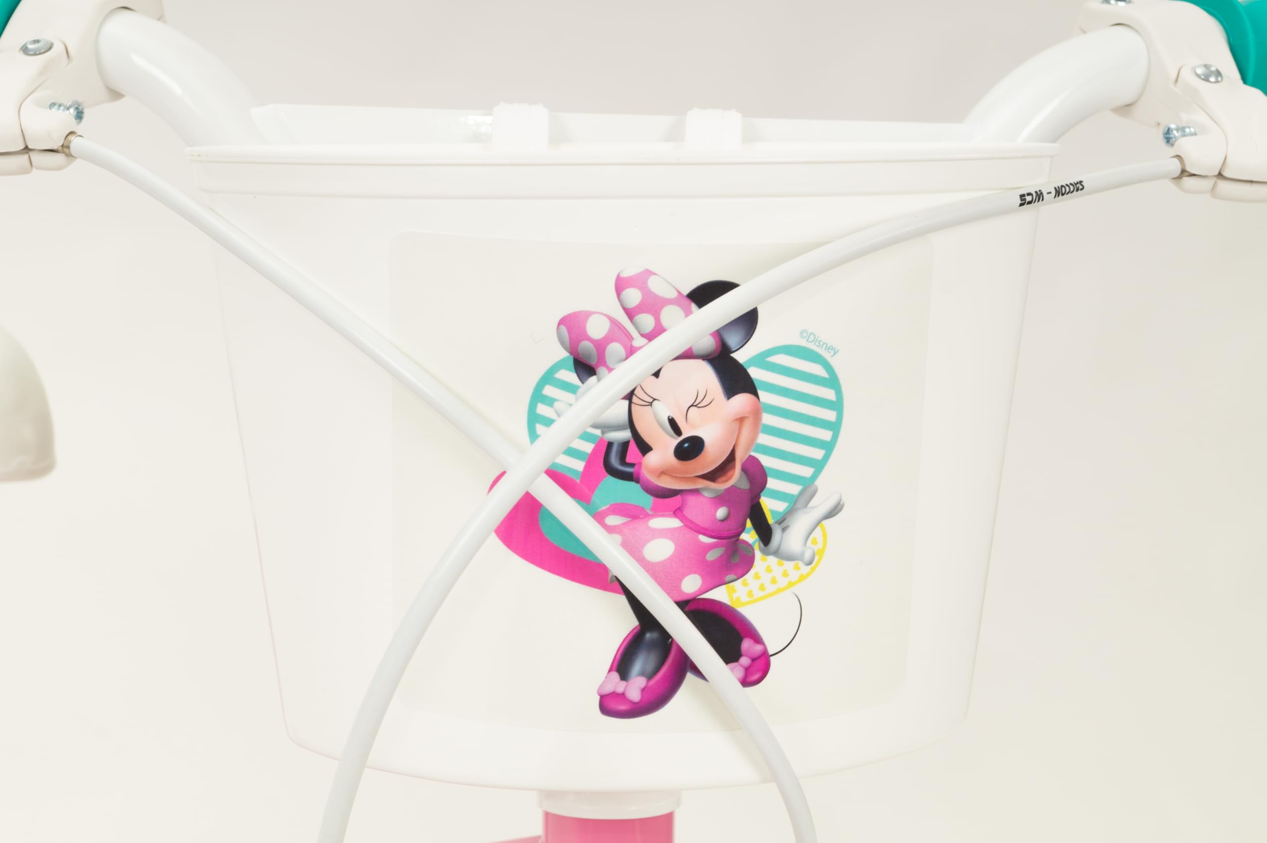 Bicicletta Disney Minnie Mouse 16 pollici Huffy per Bambina - Rosa - con Stabilizzatori - 5-7 Anni