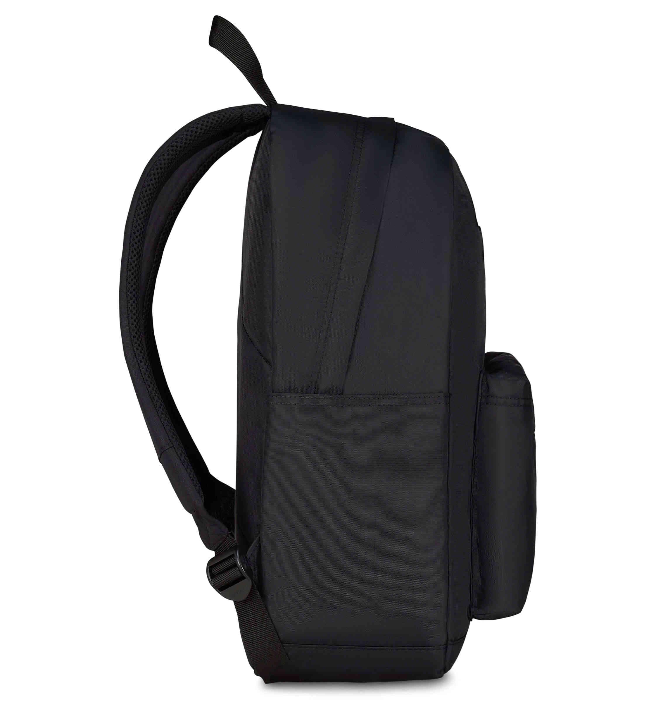 Zaino Invicta Carlson Plain Nero 24 L – Mono Scomparto con Tasca Tablet | Medie e Superiori