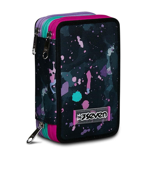 Astuccio Seven 3 Zip a Tre Scomparti | Scuola