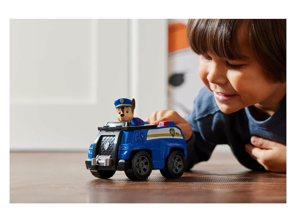 Paw Patrol Auto di Pattuglia di Chase con Action Figure – Dai 3 Anni