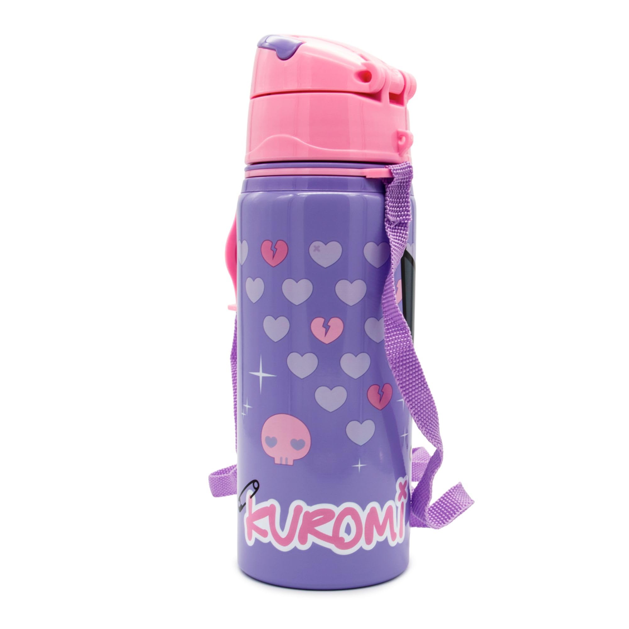 Borraccia in Alluminio per Bambini 600 ml – Manico e Chiusura a Scatto | BPA Free