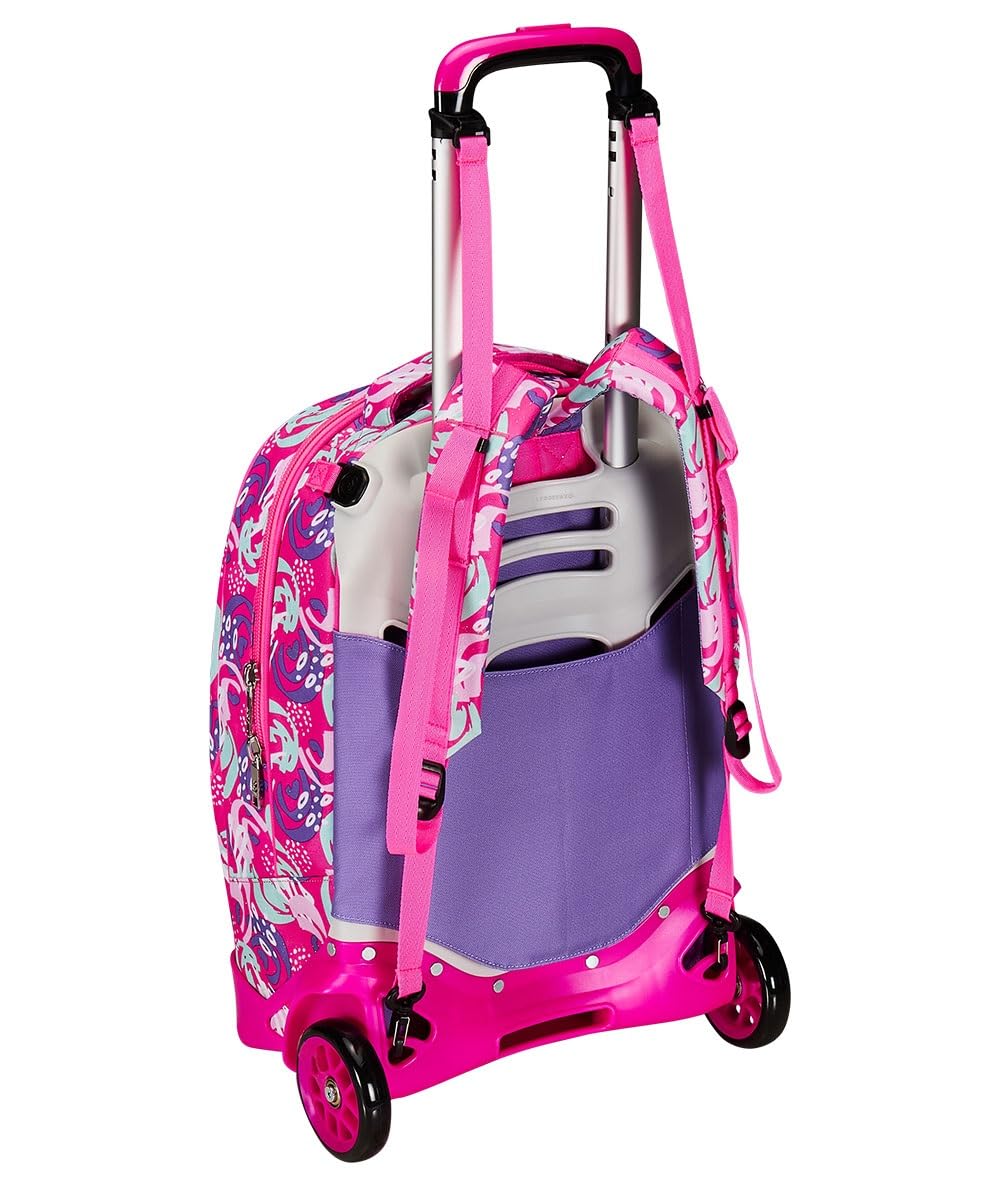Trolley SJ Gang New Tech Cuccioli Rosa – Zaino con Carrello | Scuola