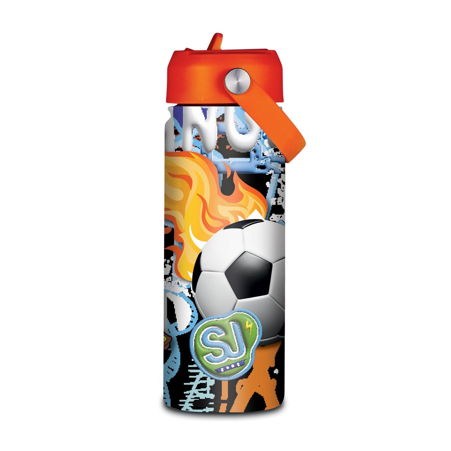 SJ Gang – Borraccia Termica 500 ml con Beccuccio | Acciaio Inox 304 BPA Free | Caldo 12h / Freddo 24h | Bambini