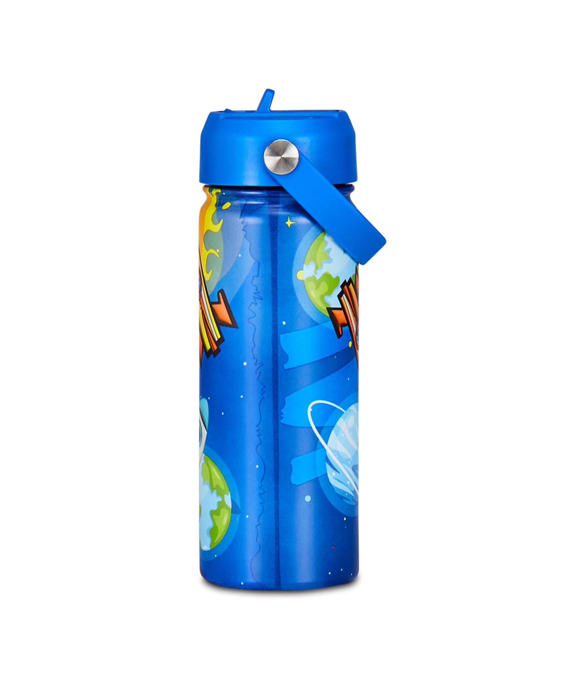SJ Gang – Borraccia Termica 500 ml Blu Giallo | Acciaio Inox BPA Free | Caldo 12h / Freddo 24h | Scuola e Sport