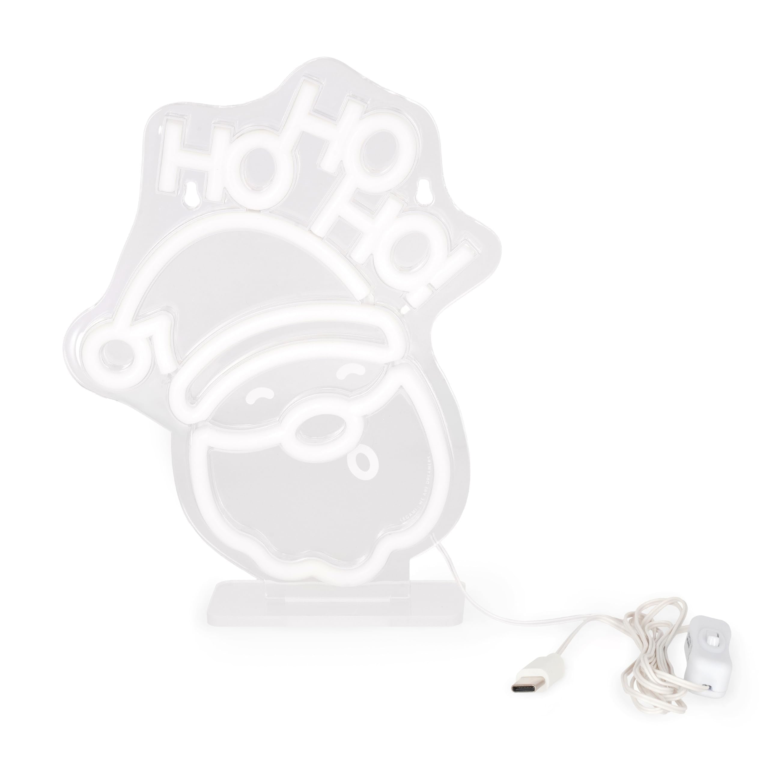 Legami - Insegna Luminosa Effetto Neon Babbo Natale, Solo Uso Interno