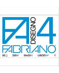 Fabriano Album da Disegno Liscio 24x33 cm – Carta 220g/m² per Scuola e Arte