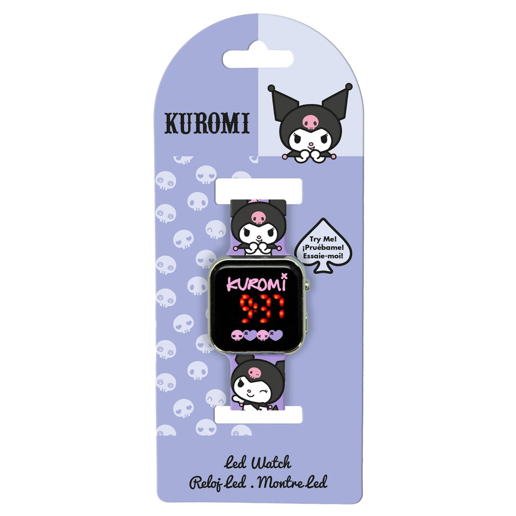 Orologio Digitale Kuromi Viola per Bambina – Kids Licensing | LED