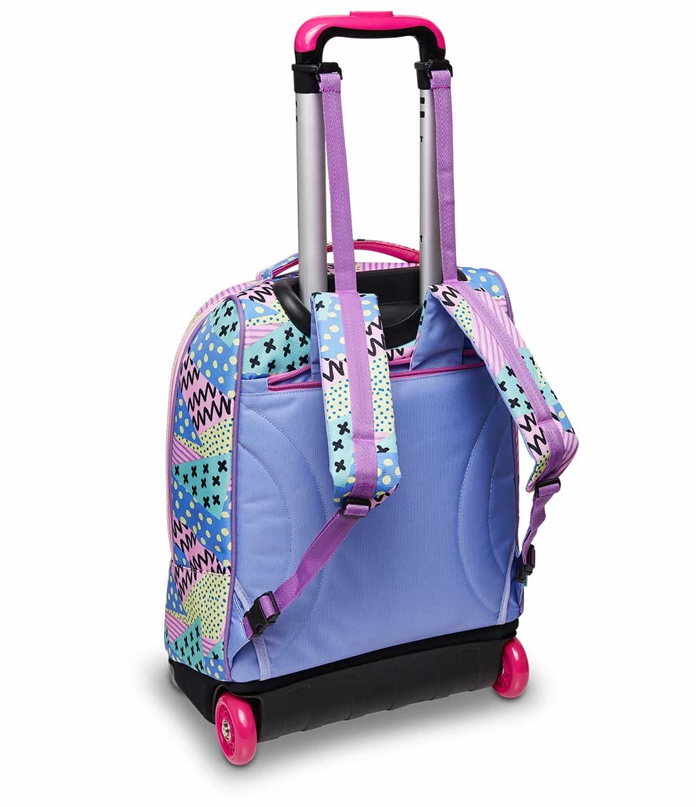 SJ Gang Style Jam Gang Trolley Scuola Rosa Bambine e Ragazze 33L con Crossover System
