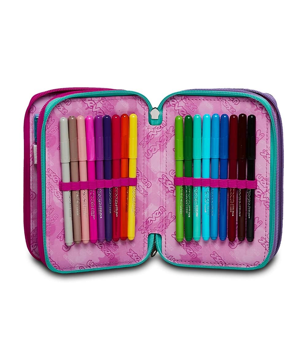 Astuccio Seven 3 Zip a Tre Scomparti | Scuola